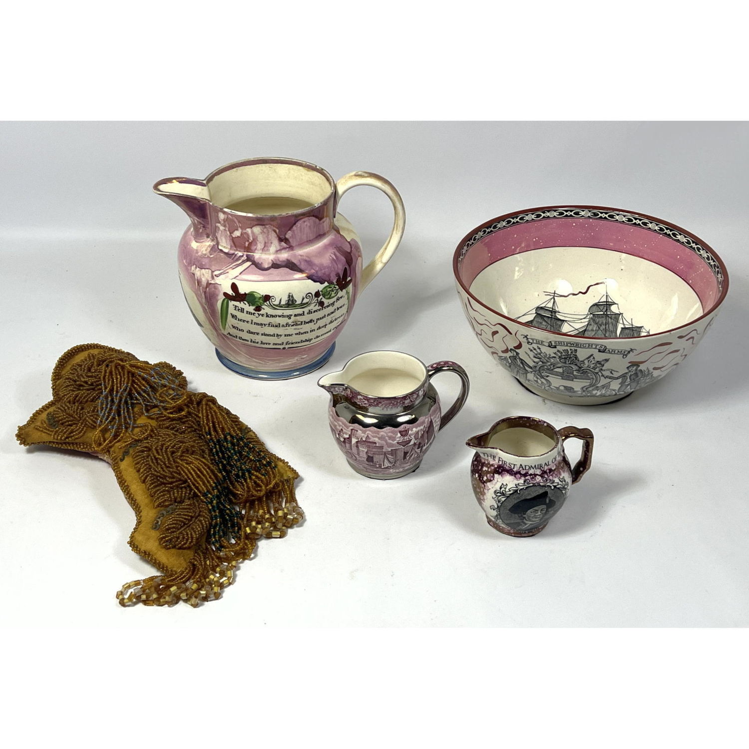 Lot English Transfer ware with 2fee22
