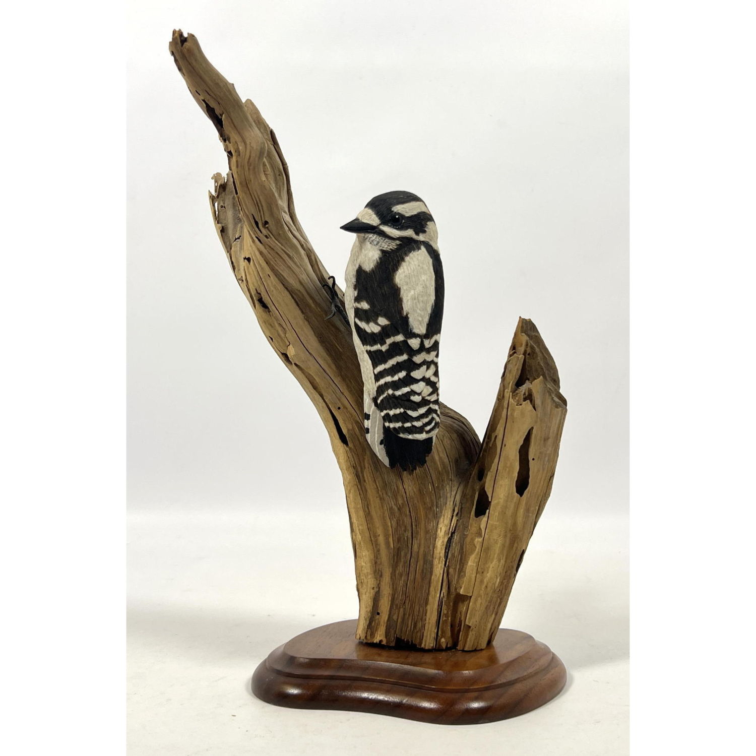 J BROCKWAY Hand Carved Wood Woodpecker 2fee57