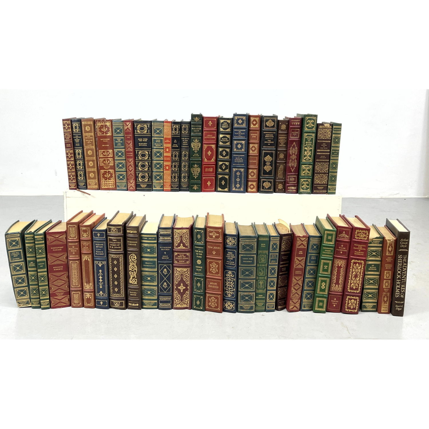 Large lot Books Leather Spine  2fee5a