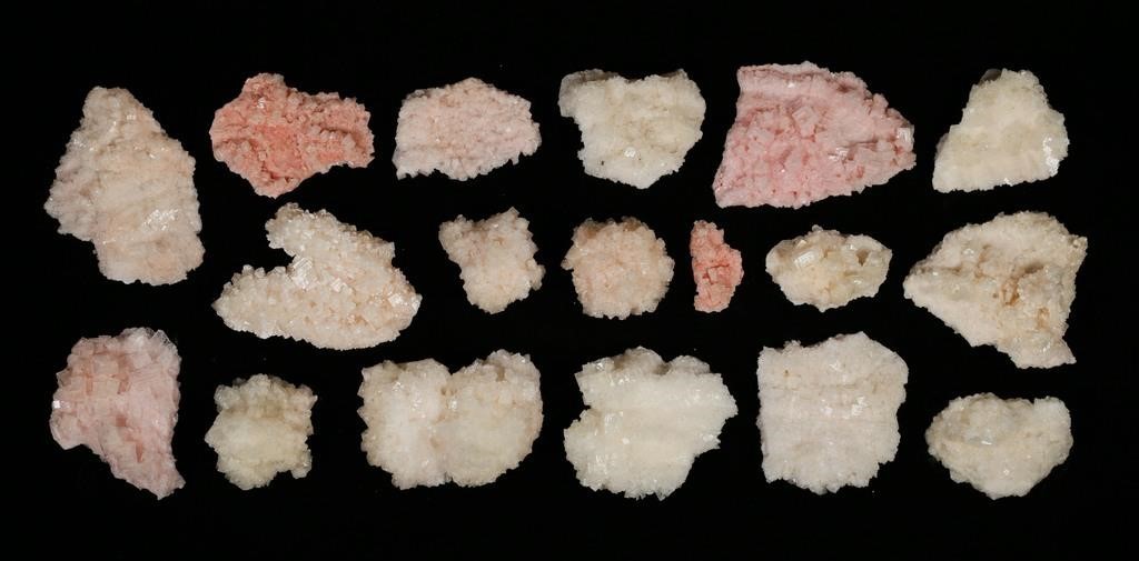 18 PINK AND WHITE HALITE SALT CRYSTALS 2fef11