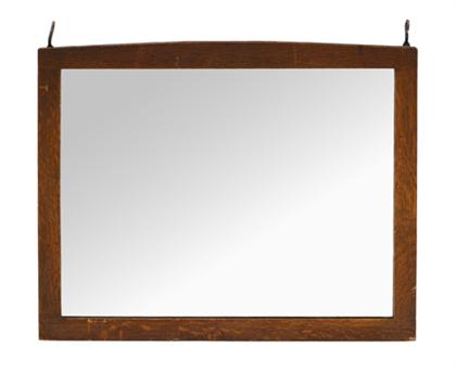 Craftsman Workshop oak framed mirror