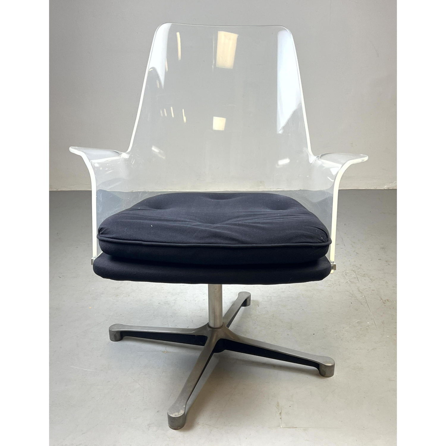Laverne Style Lucite Desk Chair.