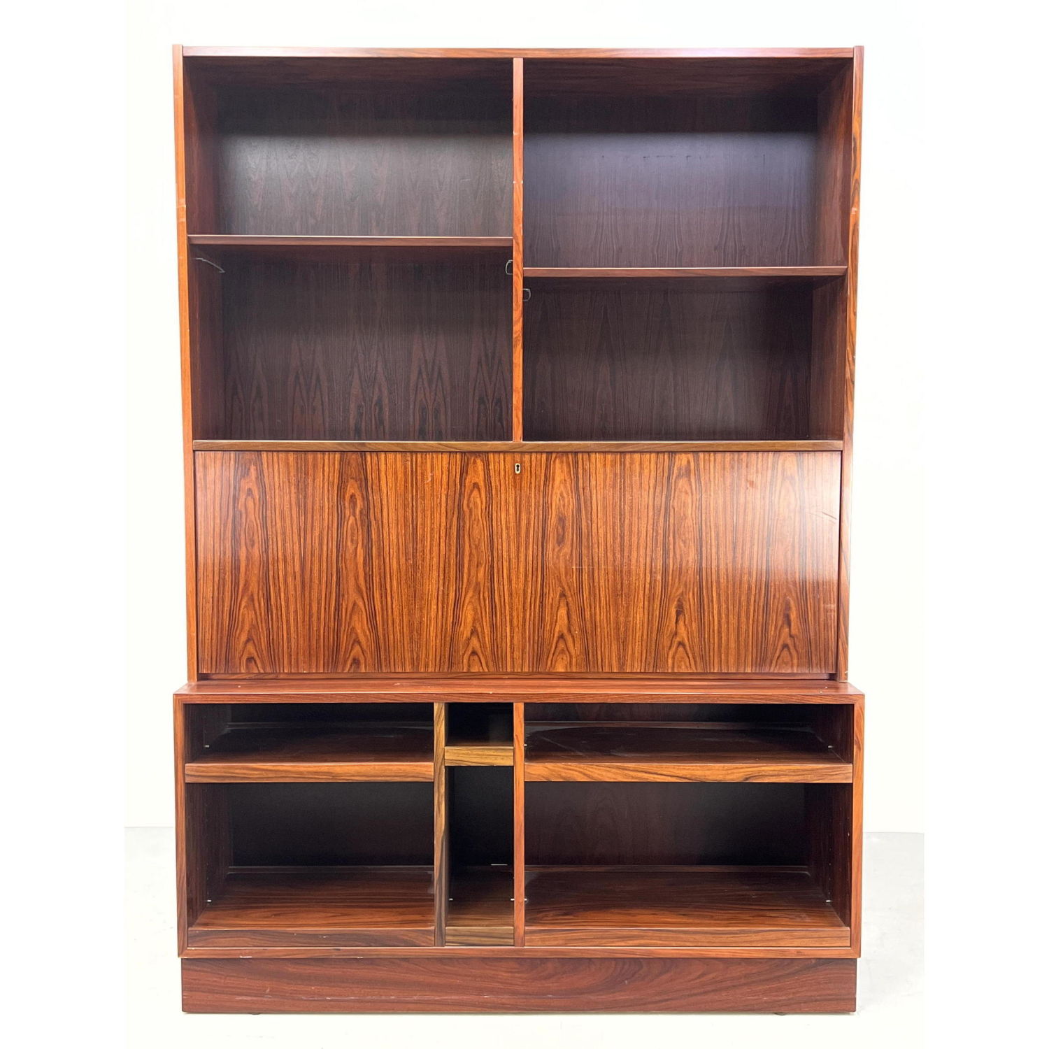 HUNDEVAD Rosewood Bookcase Cabinet with