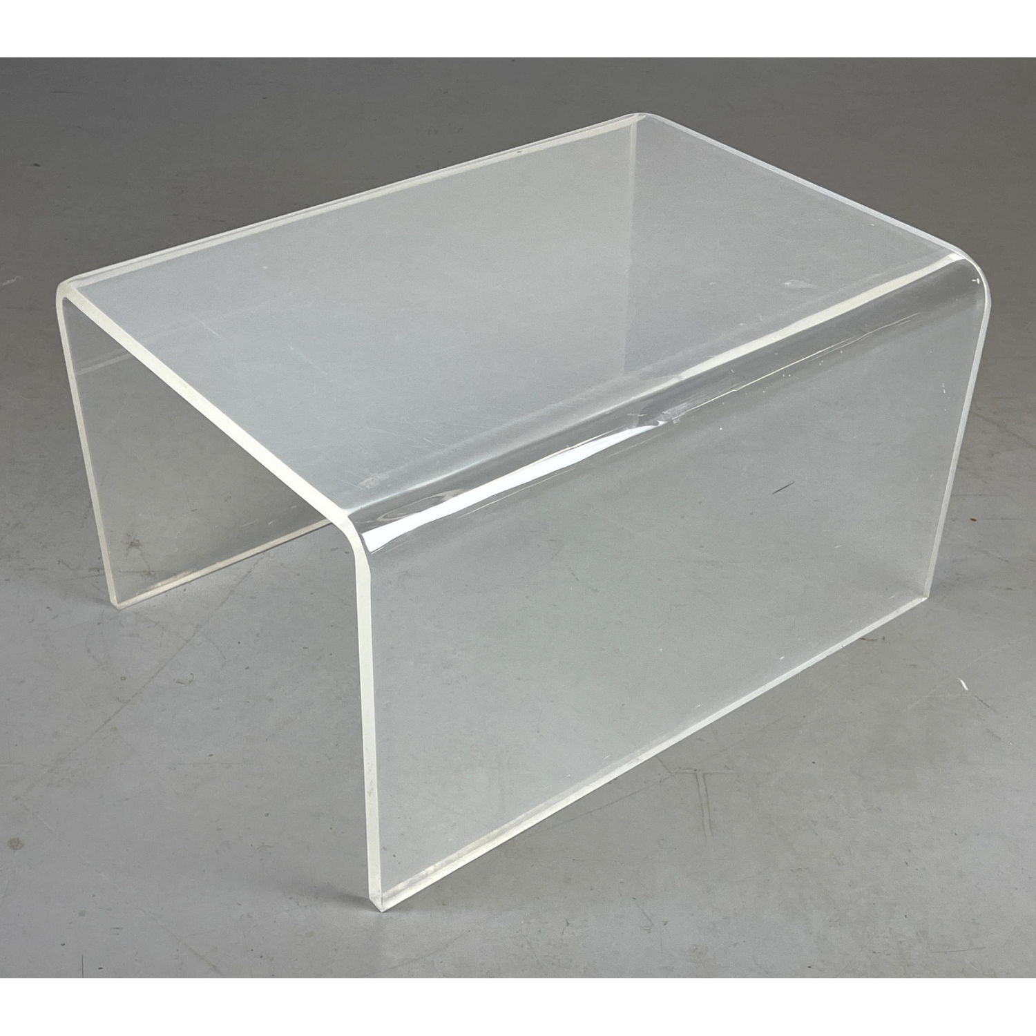 Thick Lucite U shaped coffee tables  2ff061