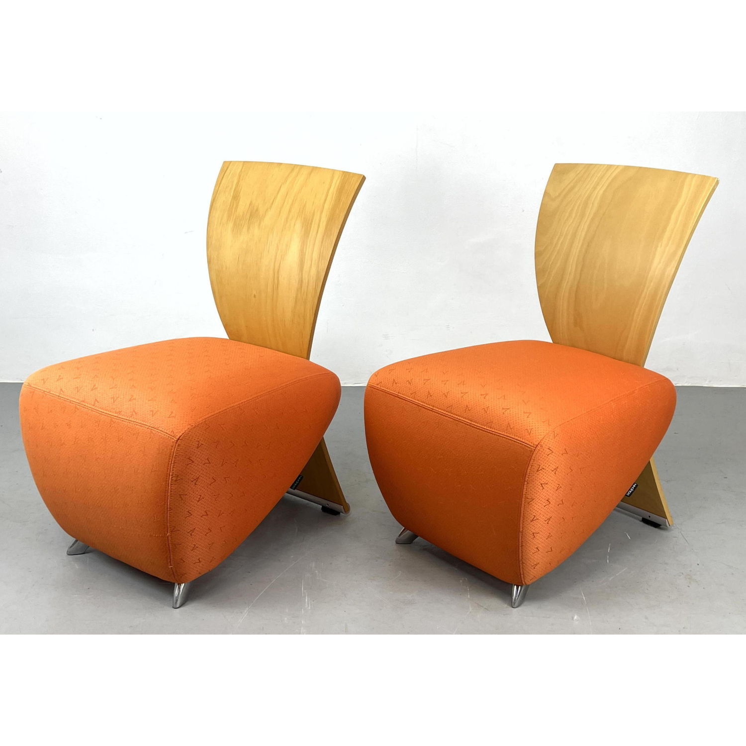 Pair DAUPHIN BOBO Lounge Chairs.