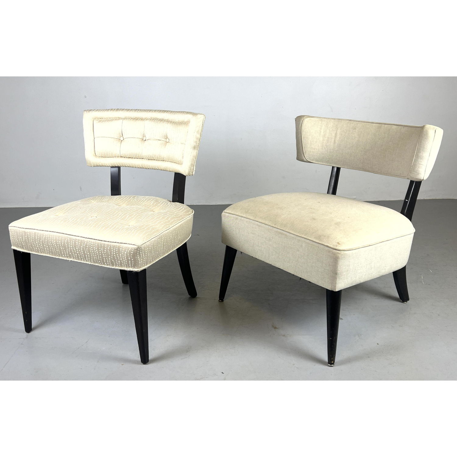 2 Billy Haines style chairs black 2ff081