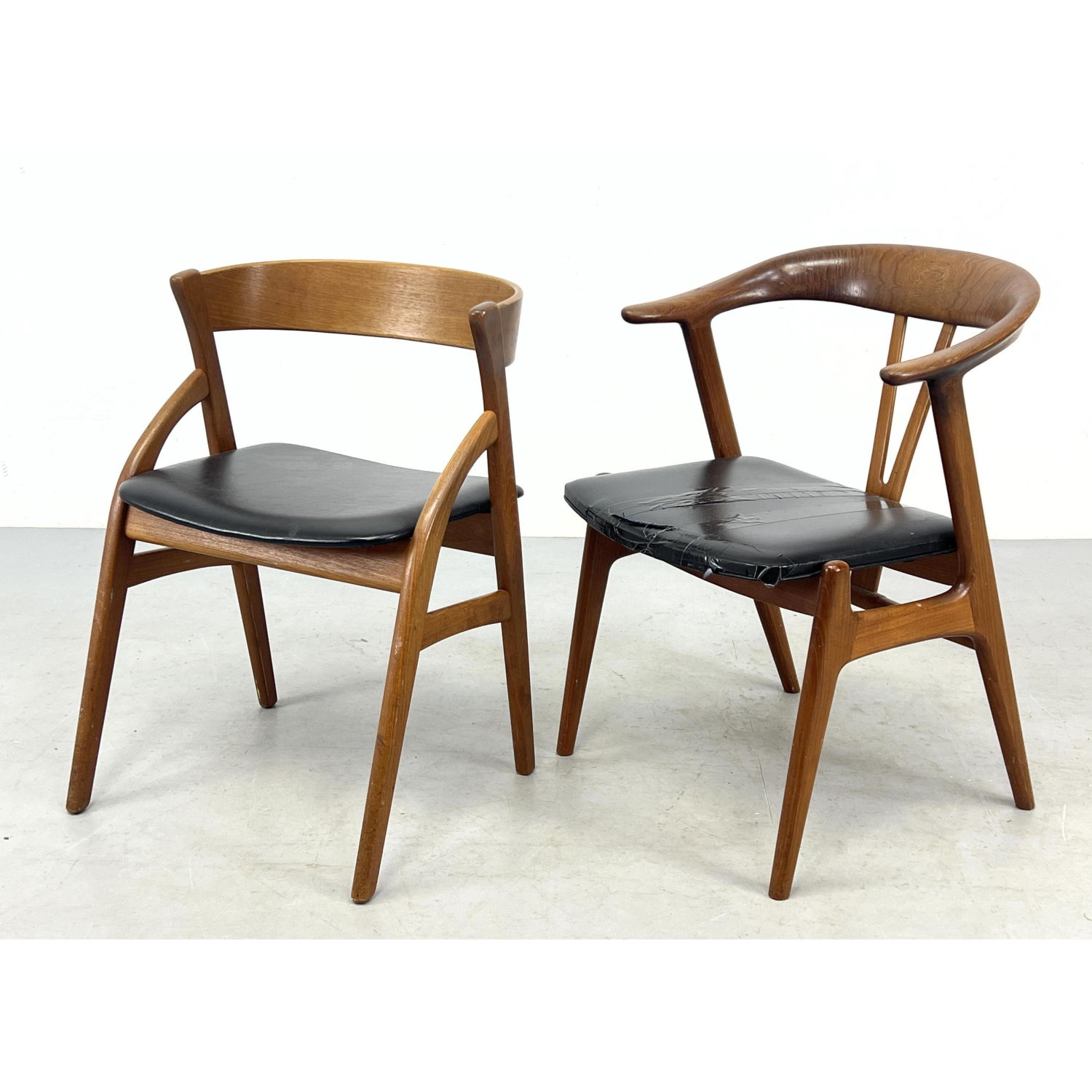 2 Danish Modern Teak Chairs. Torbjorn
