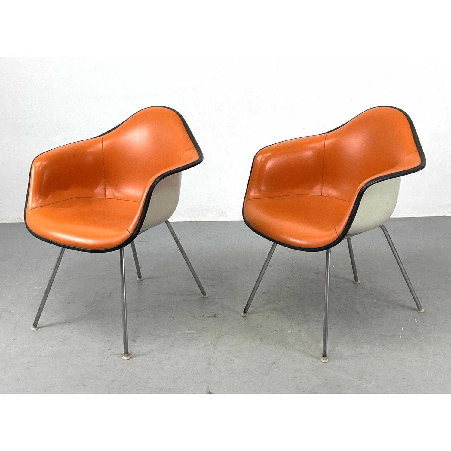 Pair Herman Miller Shell Chairs.