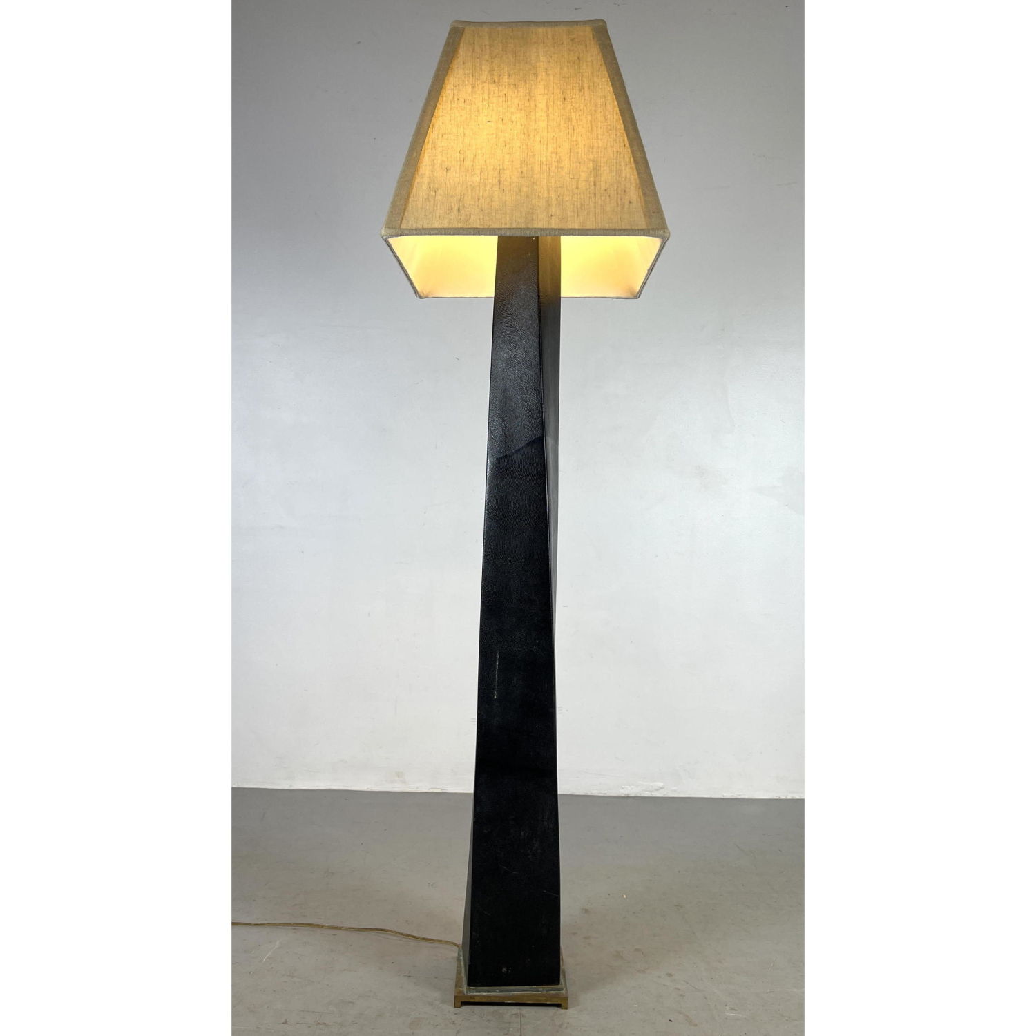 Karl Springer Floor Lamp with Twisted 2ff184