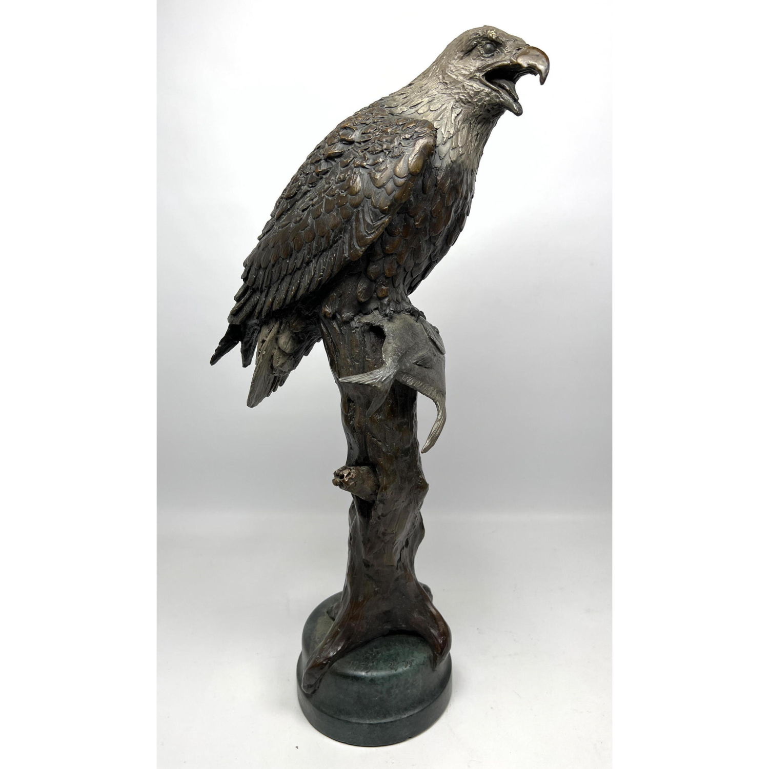 Signed TURNER Bronze Falcon Figural 2ff1d6