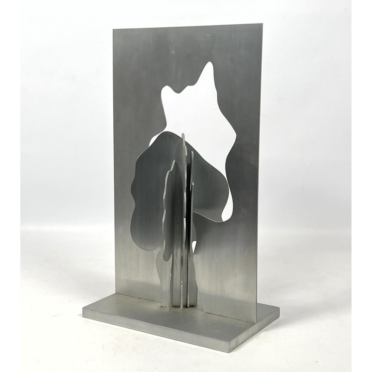 Vintage aluminum sculpture Tree 2ff1e3