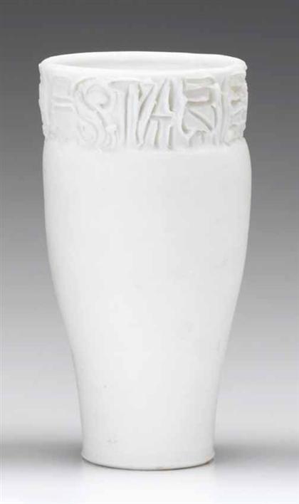 Incised porcelain vase rudolph 4cb66