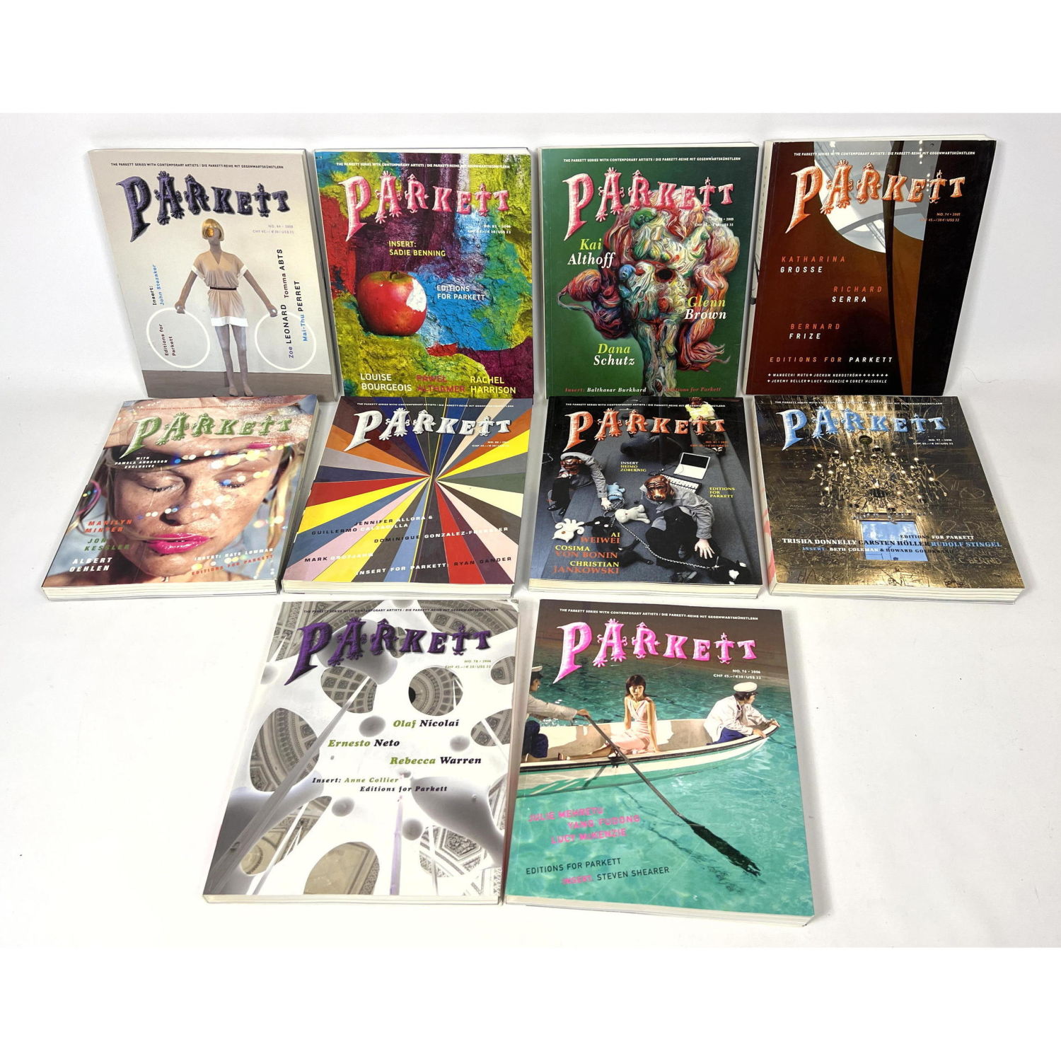 8pcs PARKETT Contemporary Art Magazines  2ff203