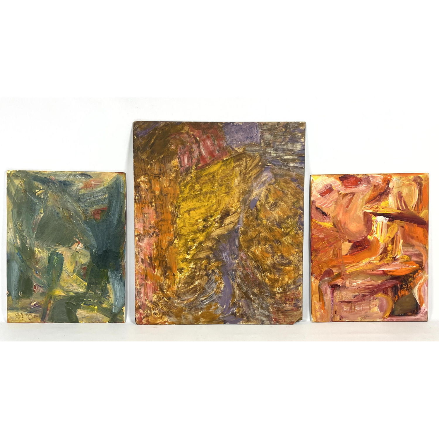 Collection of 3 Abstract Paintings  2ff20e