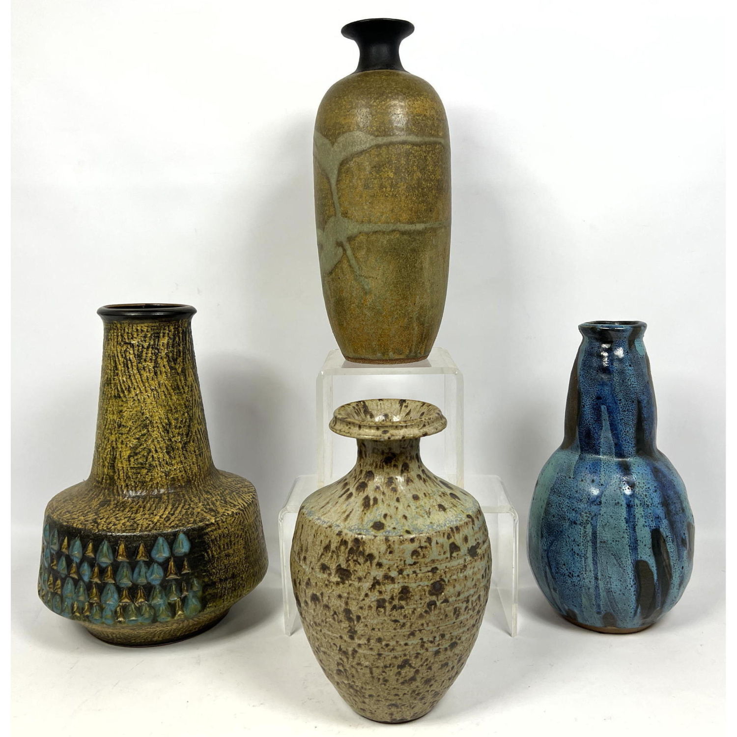 4pc Artisan and WEST GERMAN Pottery