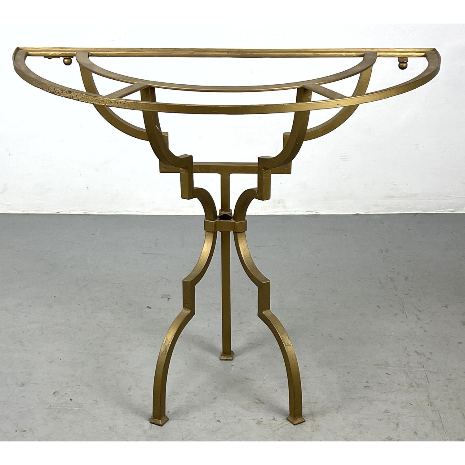 French Art Deco Gilt iron console 2ff253