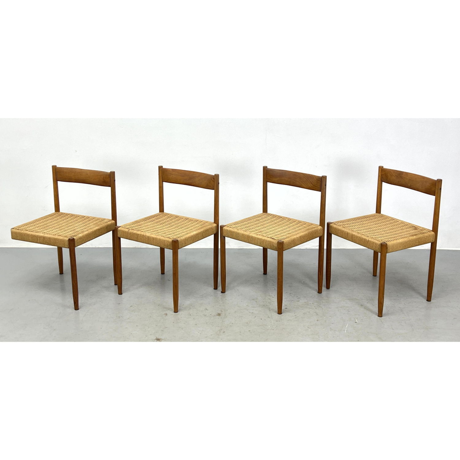Set 4 Danish Teak Dining Chairs.