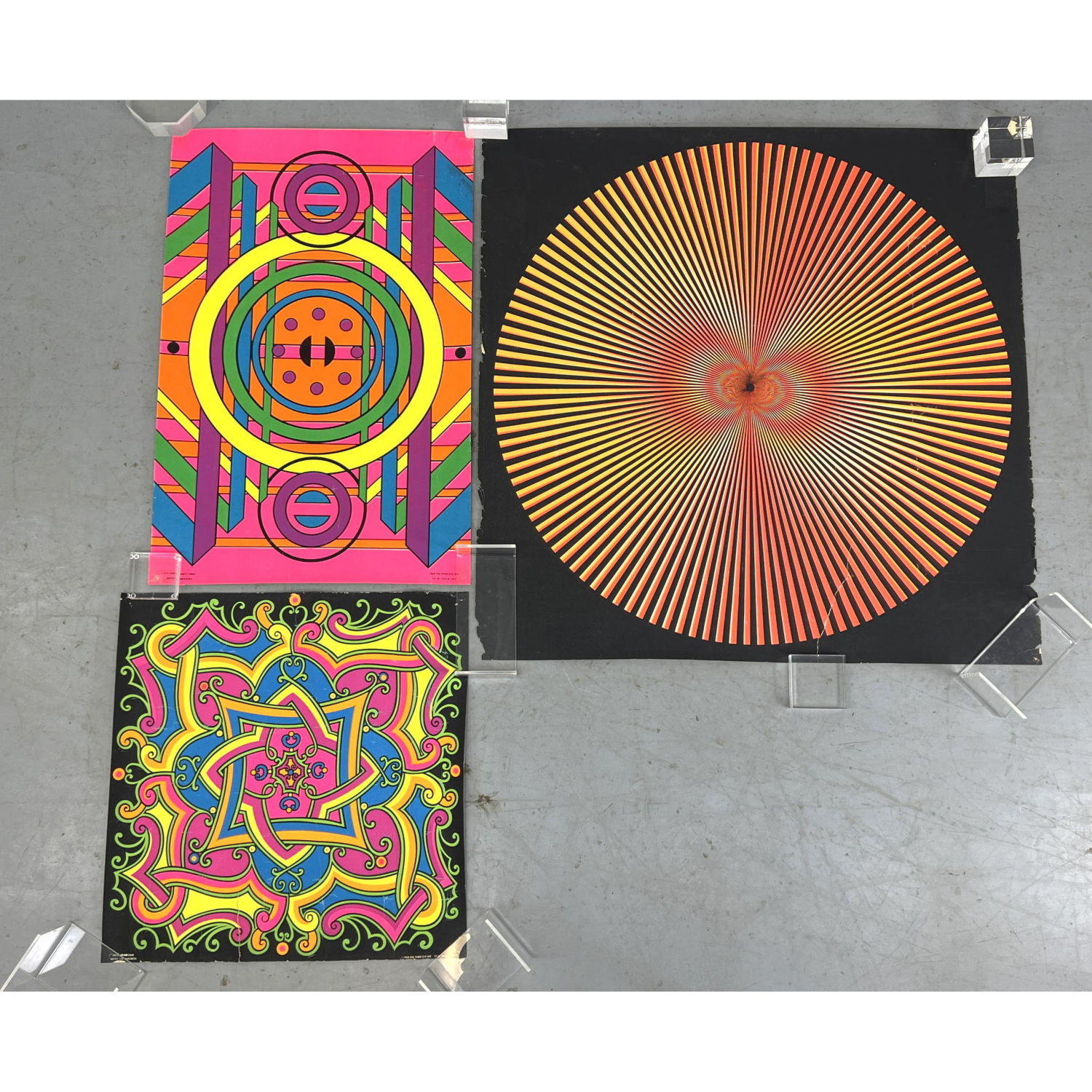 3pc Psychedelic Bright Fluorescent 2ff29a