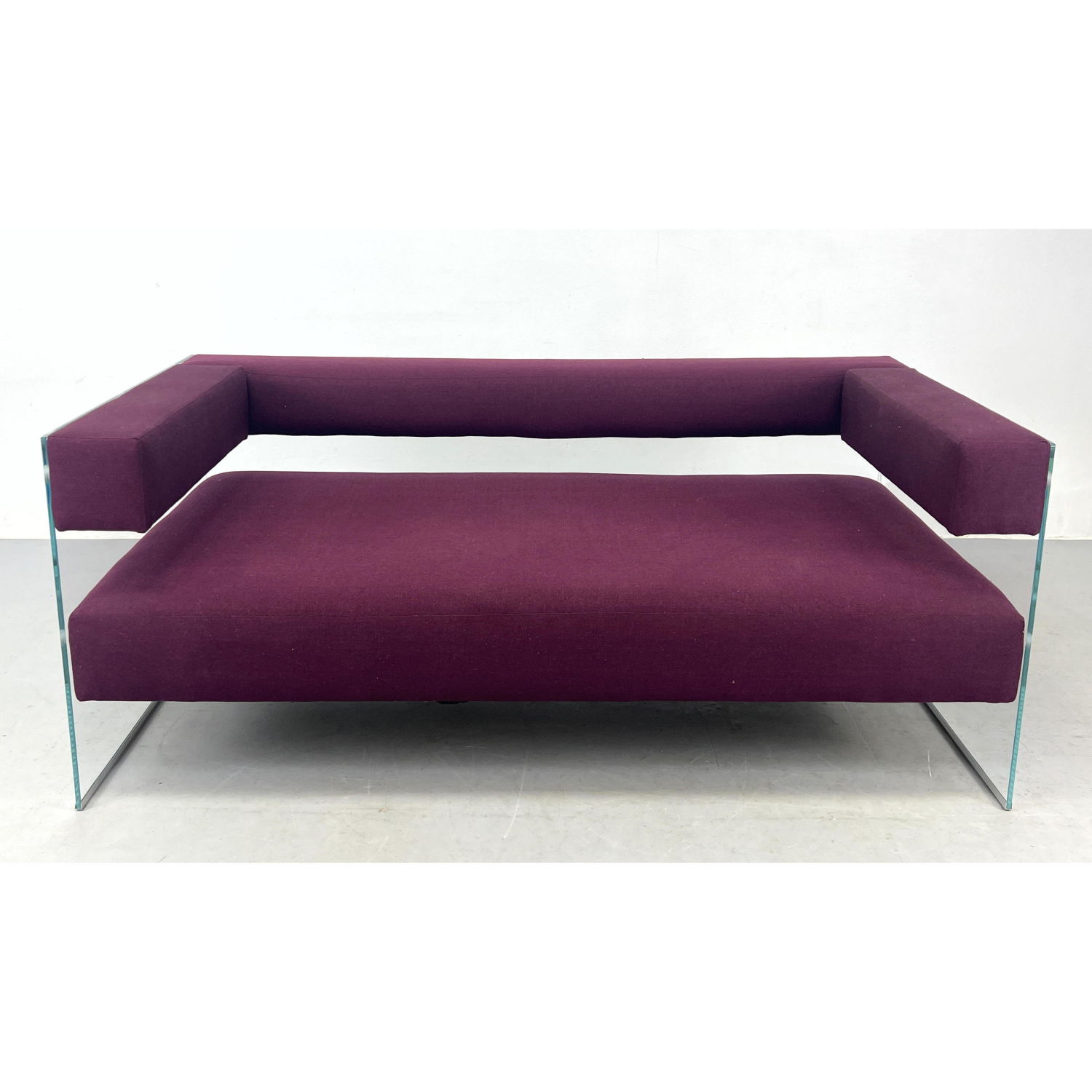 FABIO LENCI style Glass Sofa Couch.