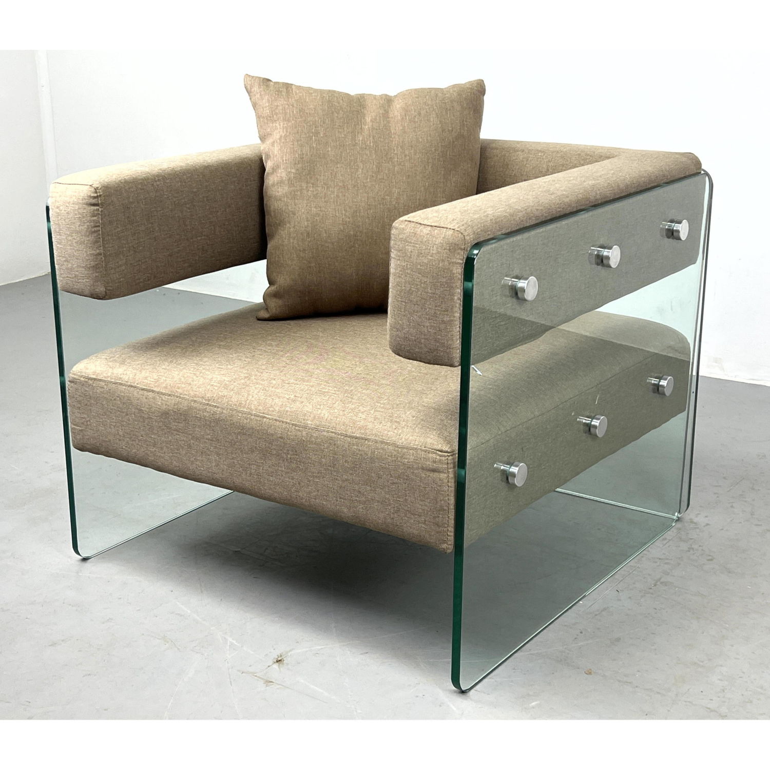 FABIO LENCI style Glass Lounge 2ff2c1