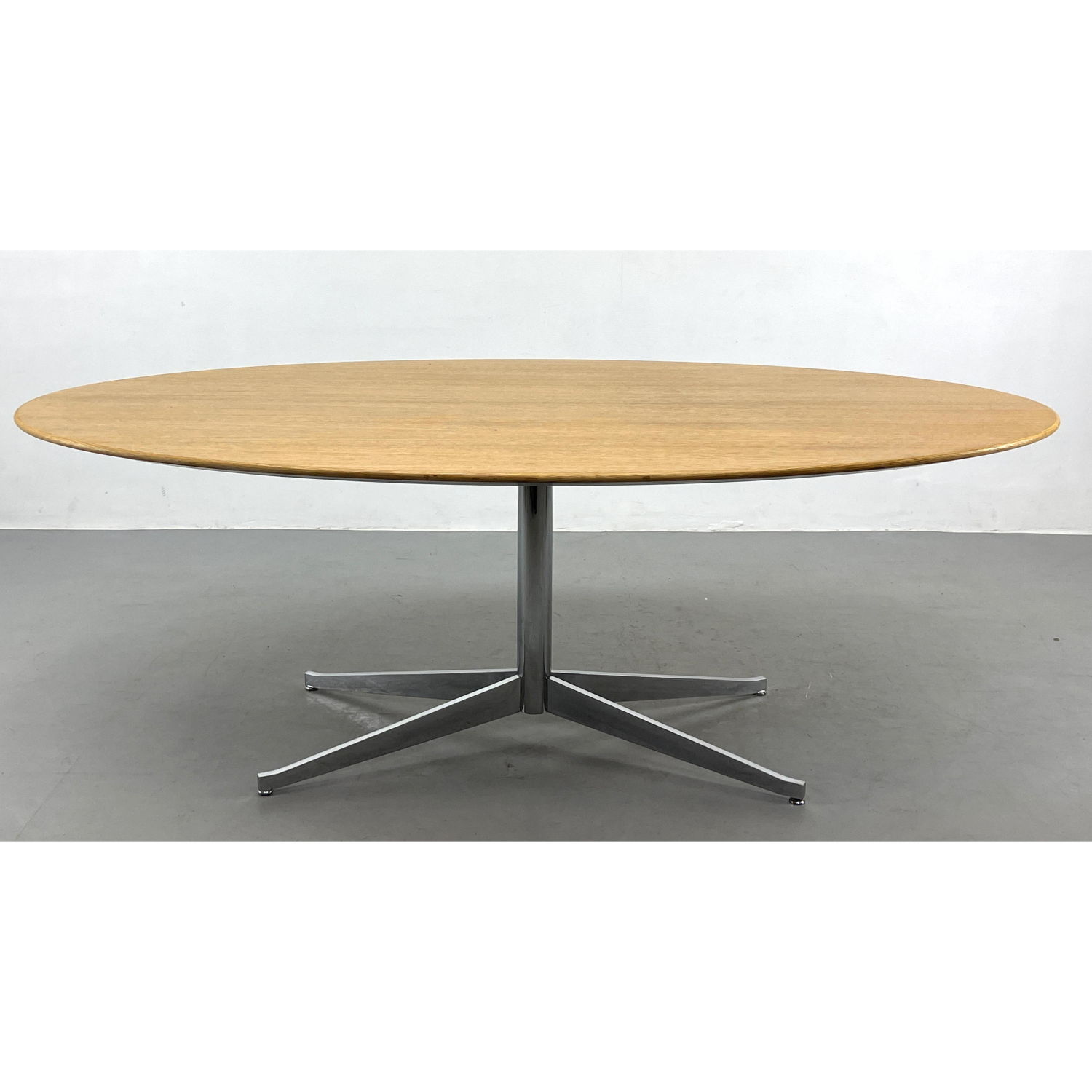 Florence Knoll Oval Oak Top Dining 2ff2d6