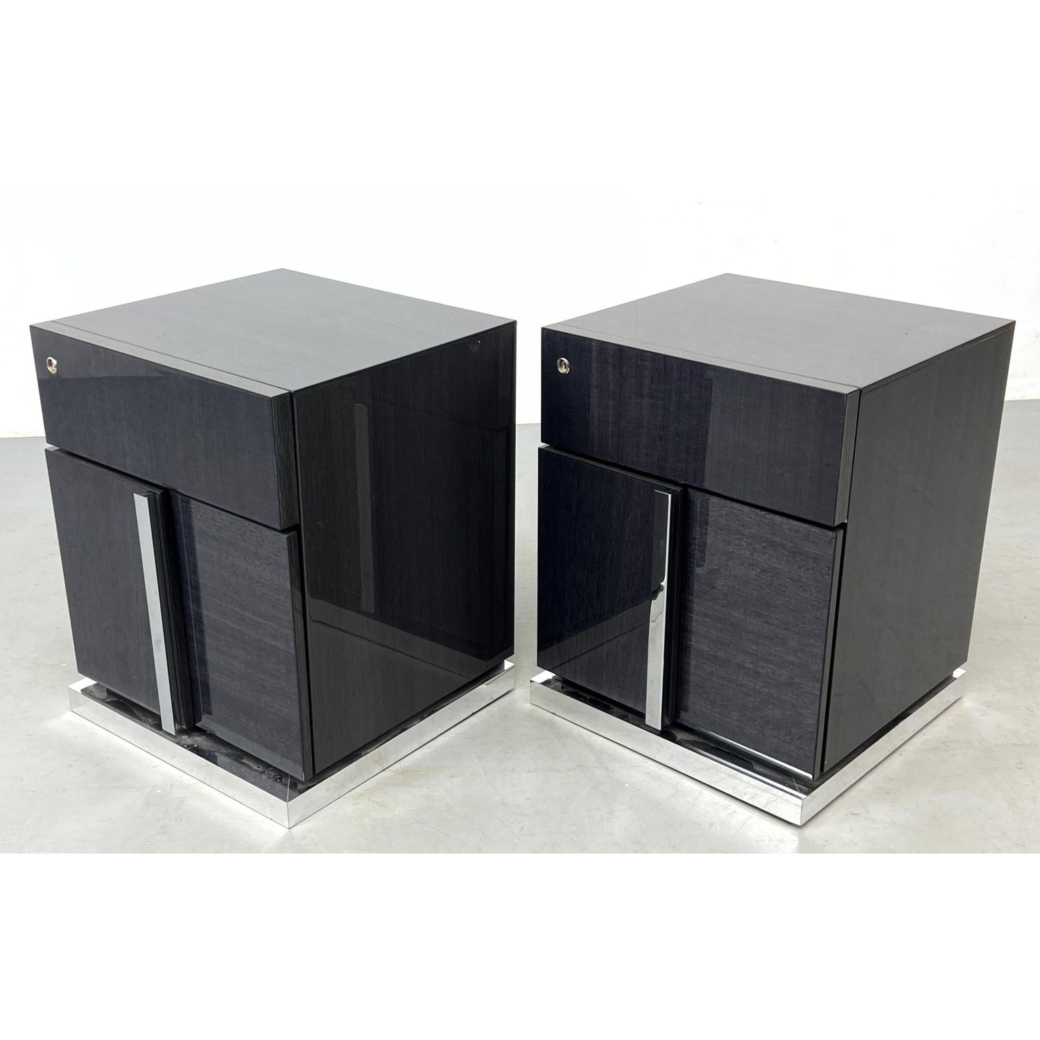 Pair A L F Lacquer Side Table 2ff2e8