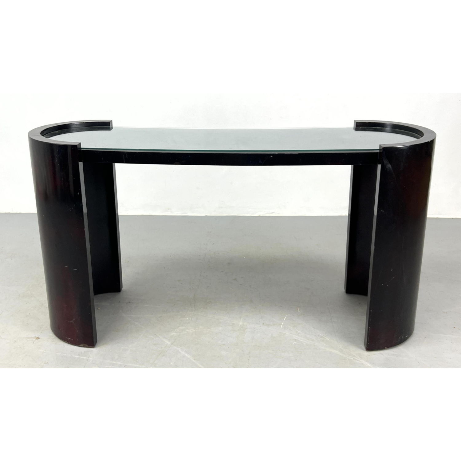 Lacquered Frame Hall Console Table.