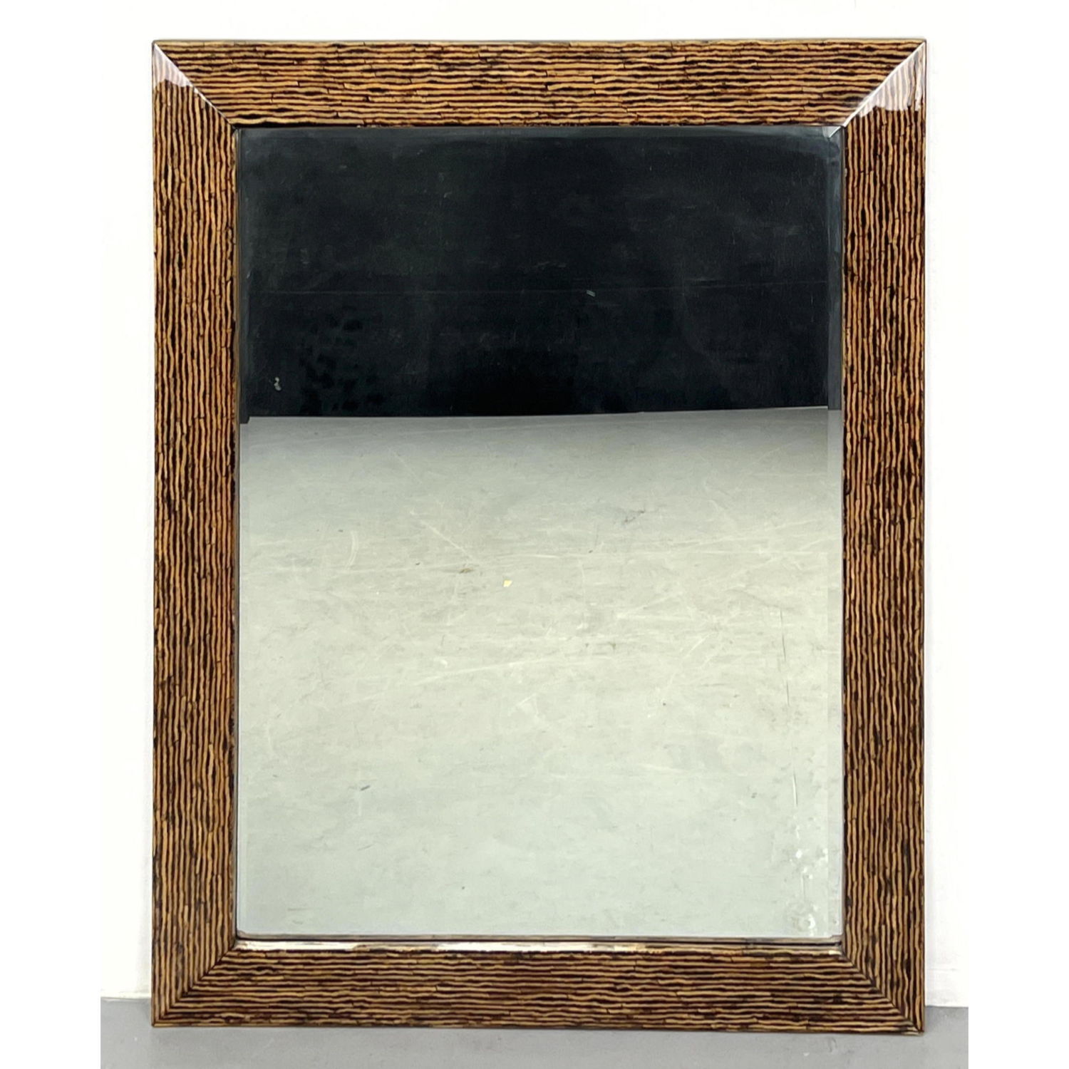 Lacquered Zebra Wood Mirror Karl 2ff319