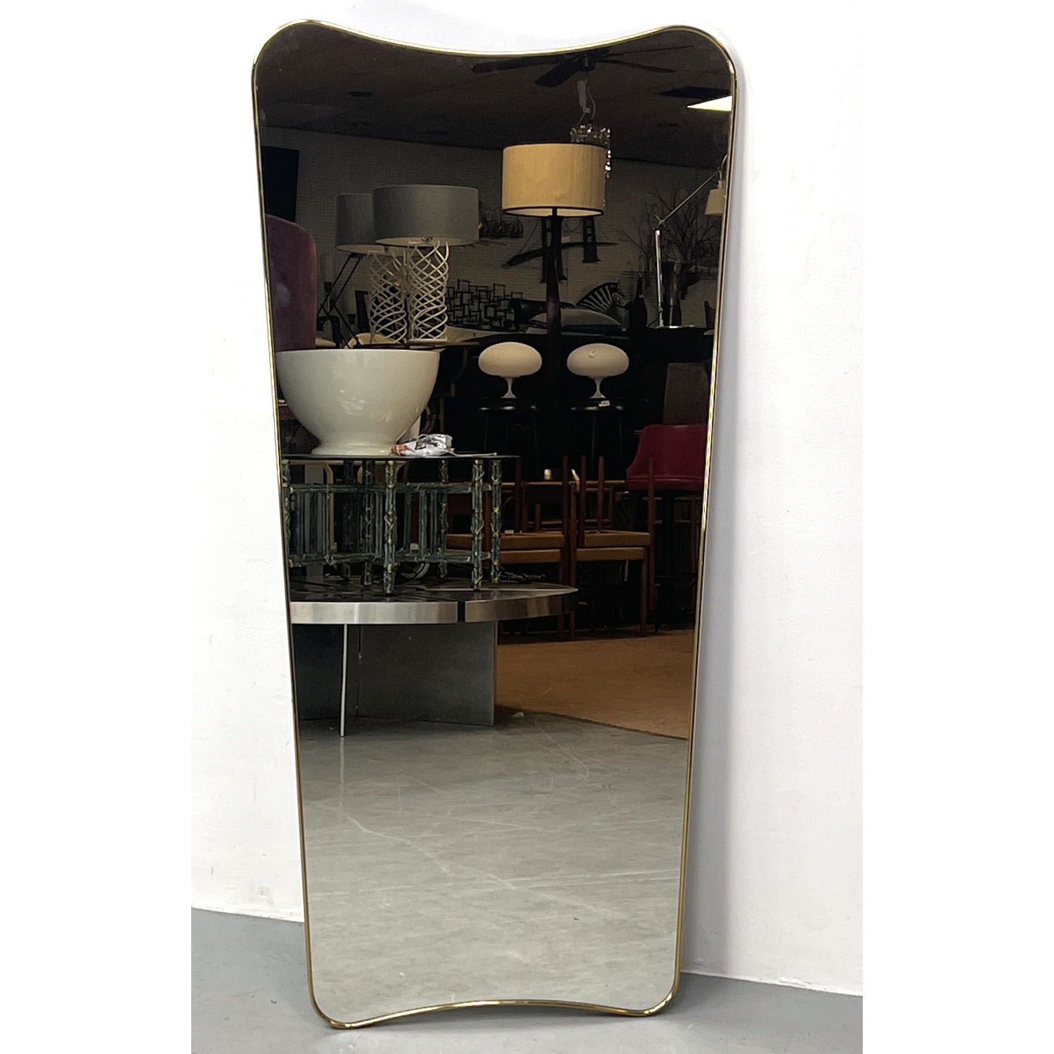 Large Gio Ponti Style Wall Mirror  2ff342