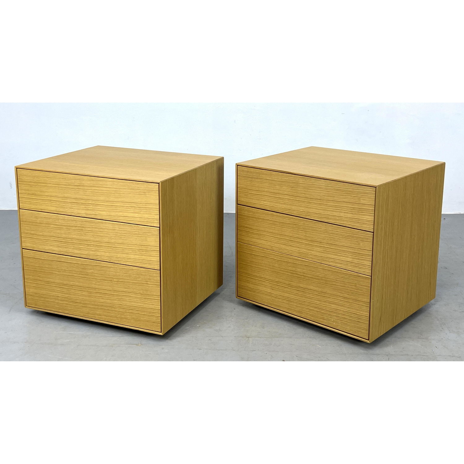 Pr TREKU Blond Wood Modernist Cabinets  2ff350