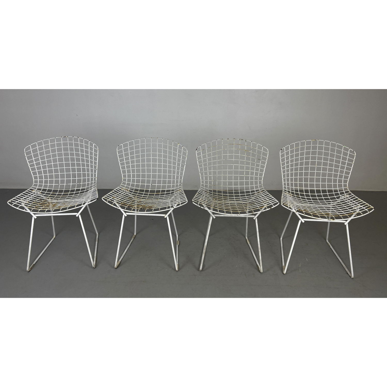 Set 4 Harry Bertoia Wire Side Chairs  2ff35f