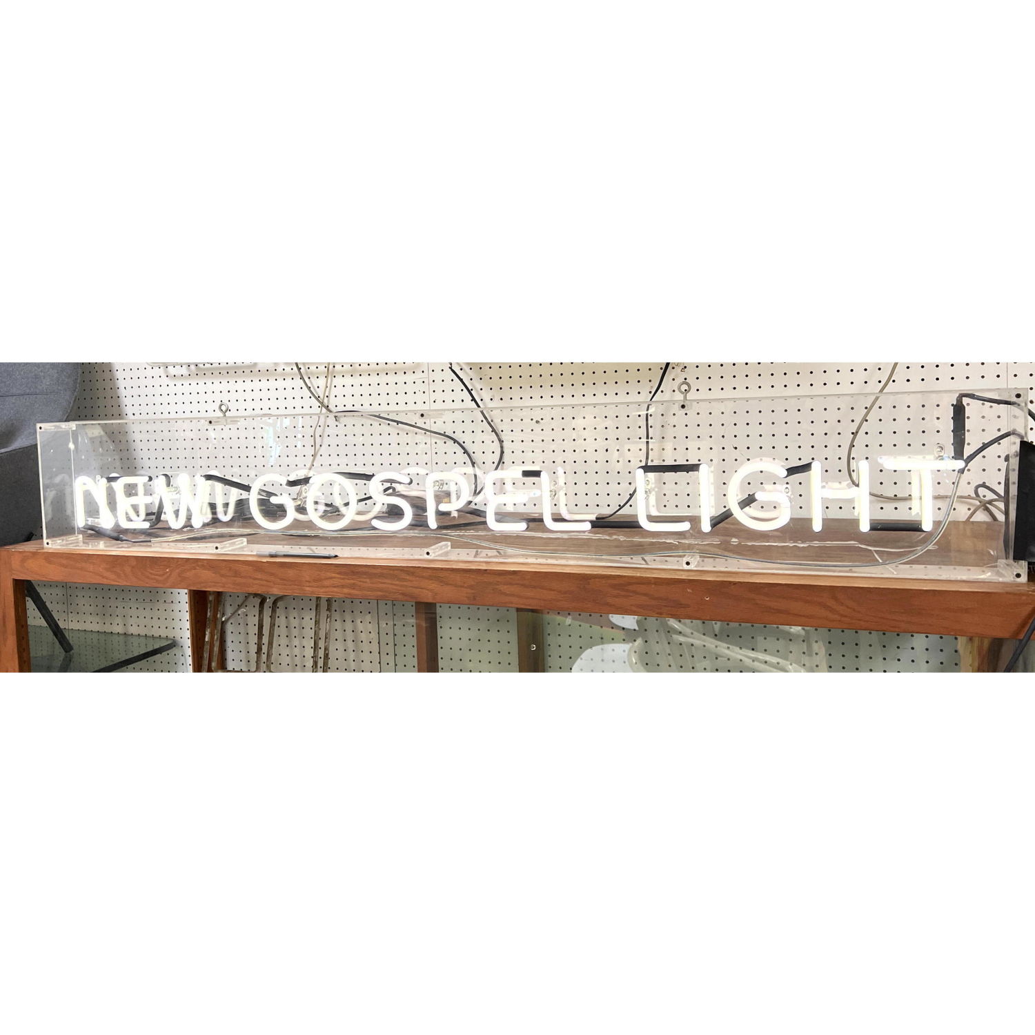 Neon Sign NEW GOSPEL LIGHT. In