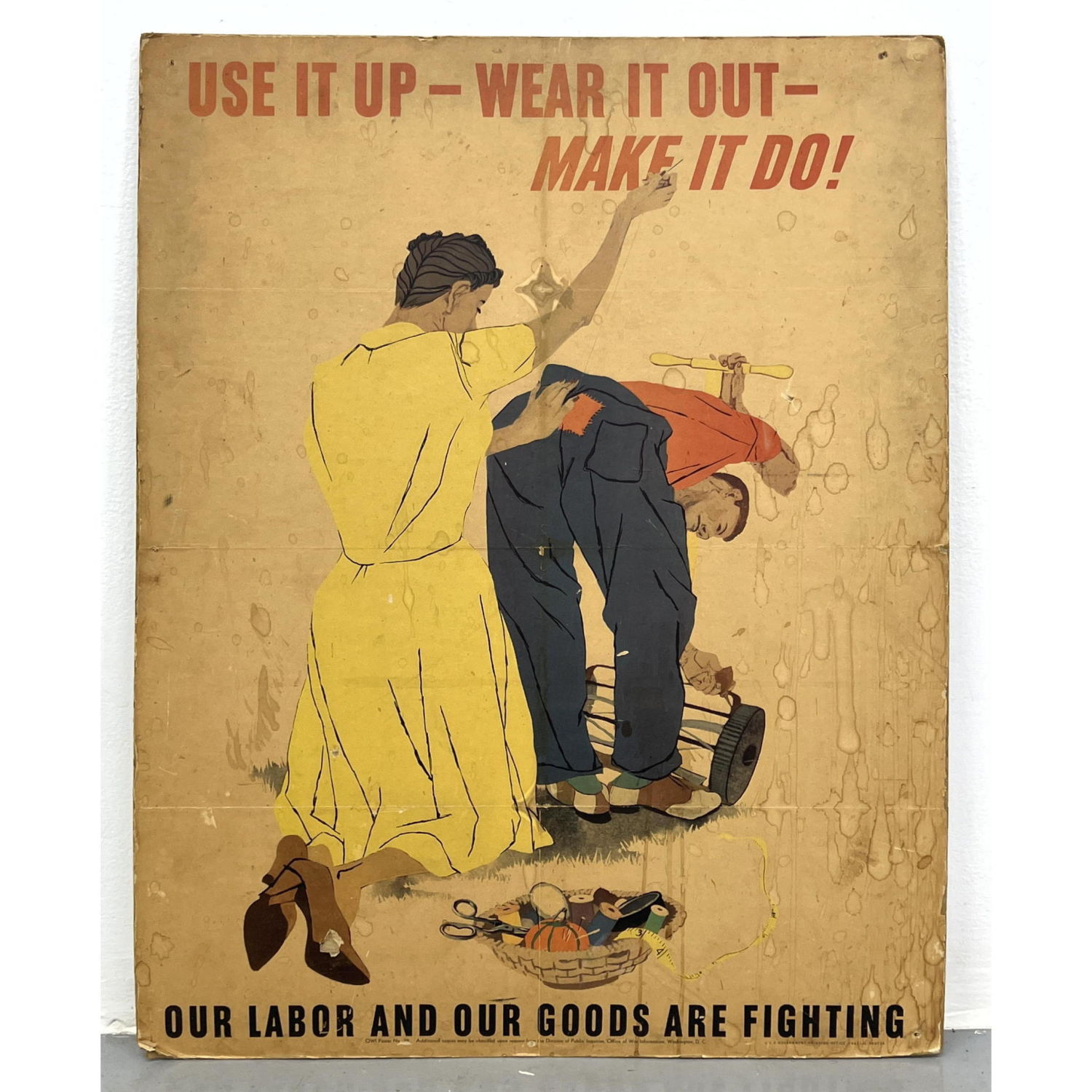 WWII War Effort Conservation Poster.