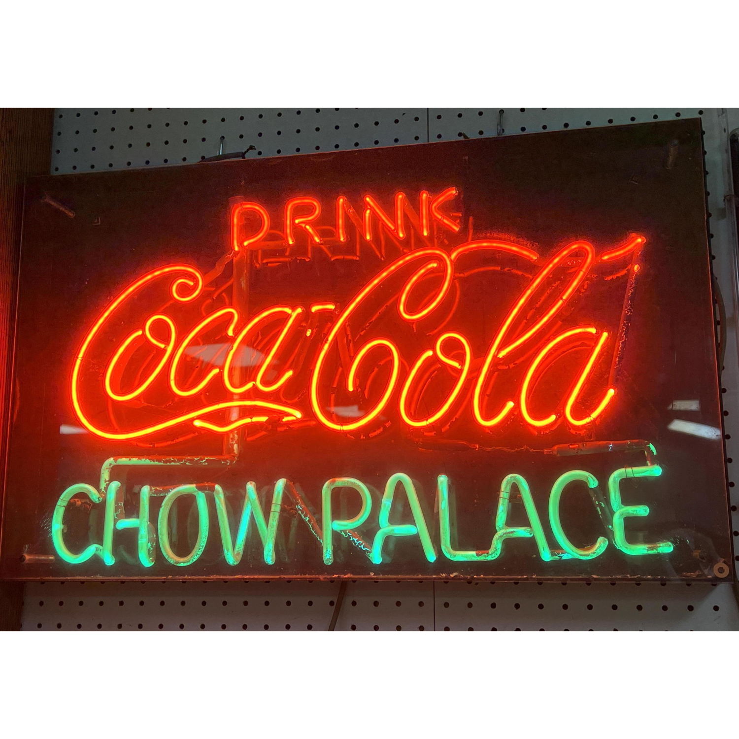 Neon Sign Coca Cola CHOW PALACE 2ff3a0