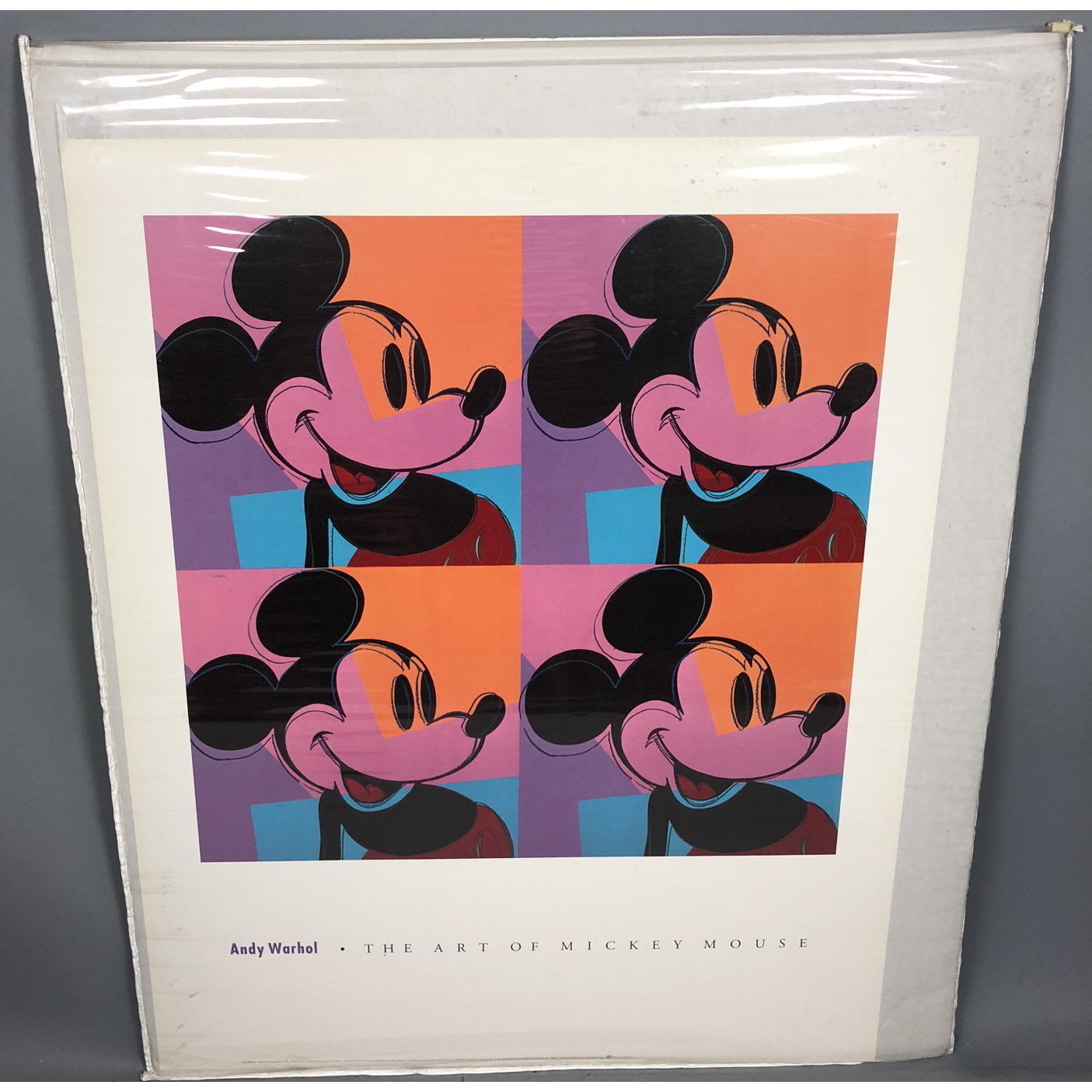 ANDY WARHOL Mickey Mouse Art Poster.