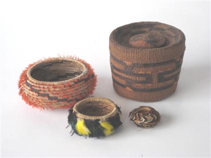 Four Northwestern small baskets 4cb95