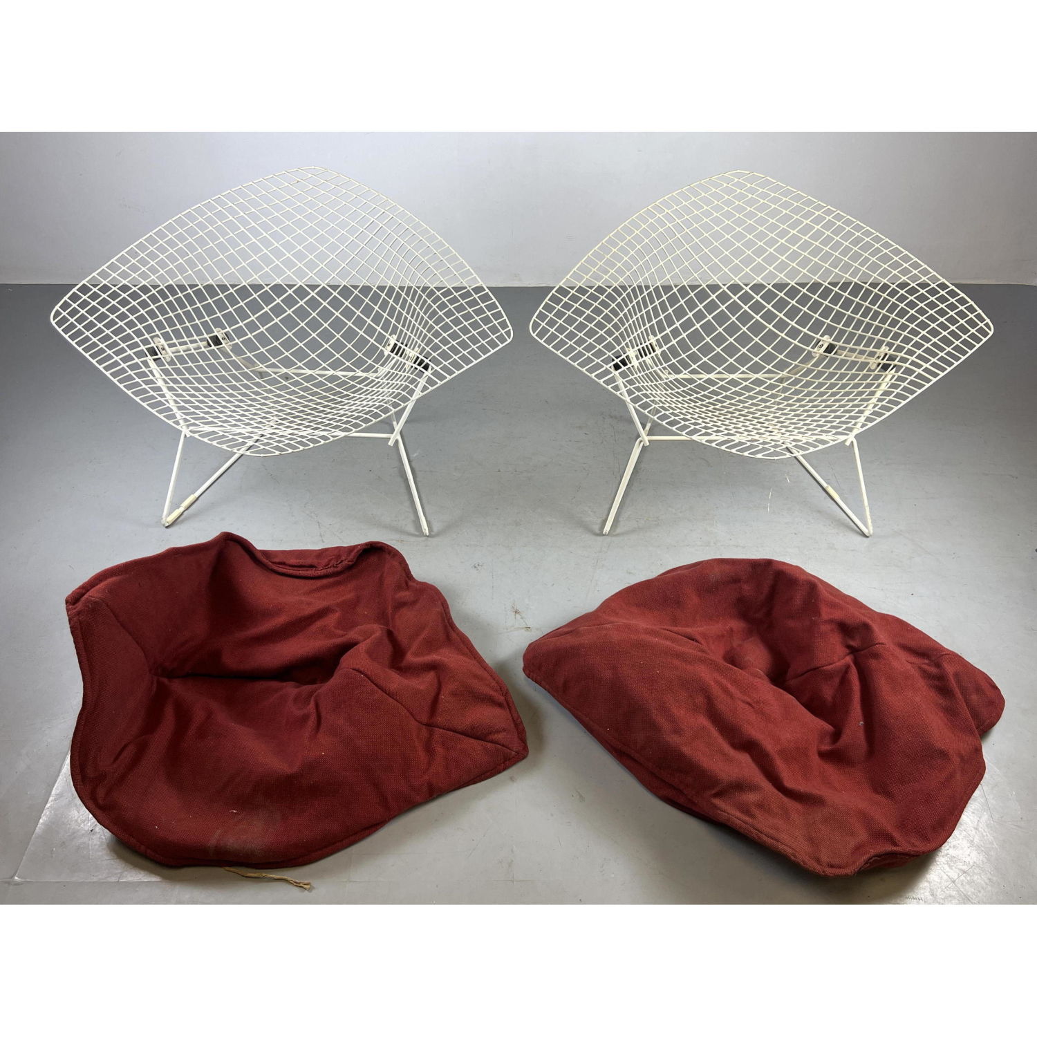 Pr BERTOIA Metal Diamond Lounge