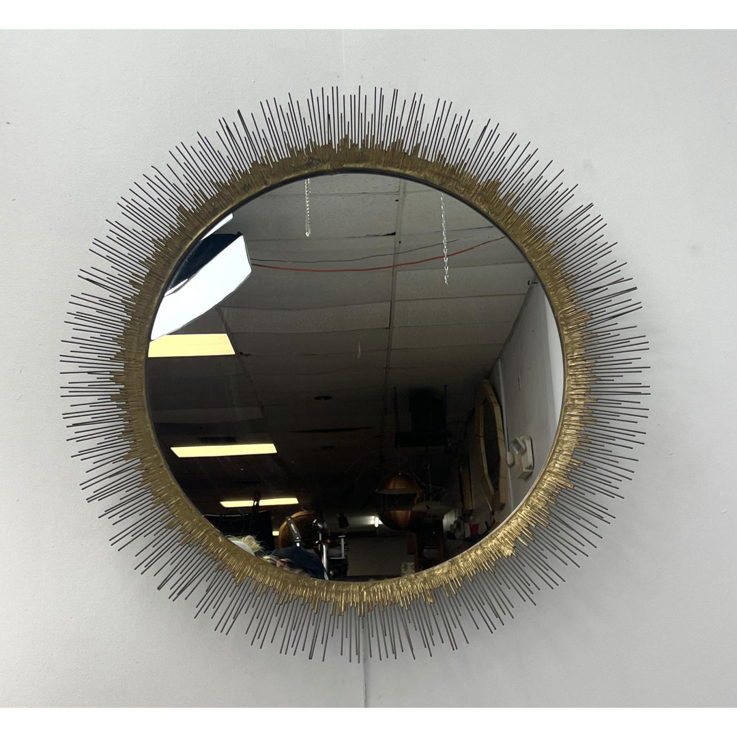 Welded Metal Rod Eyelash Wall Mirror  2ff3e0