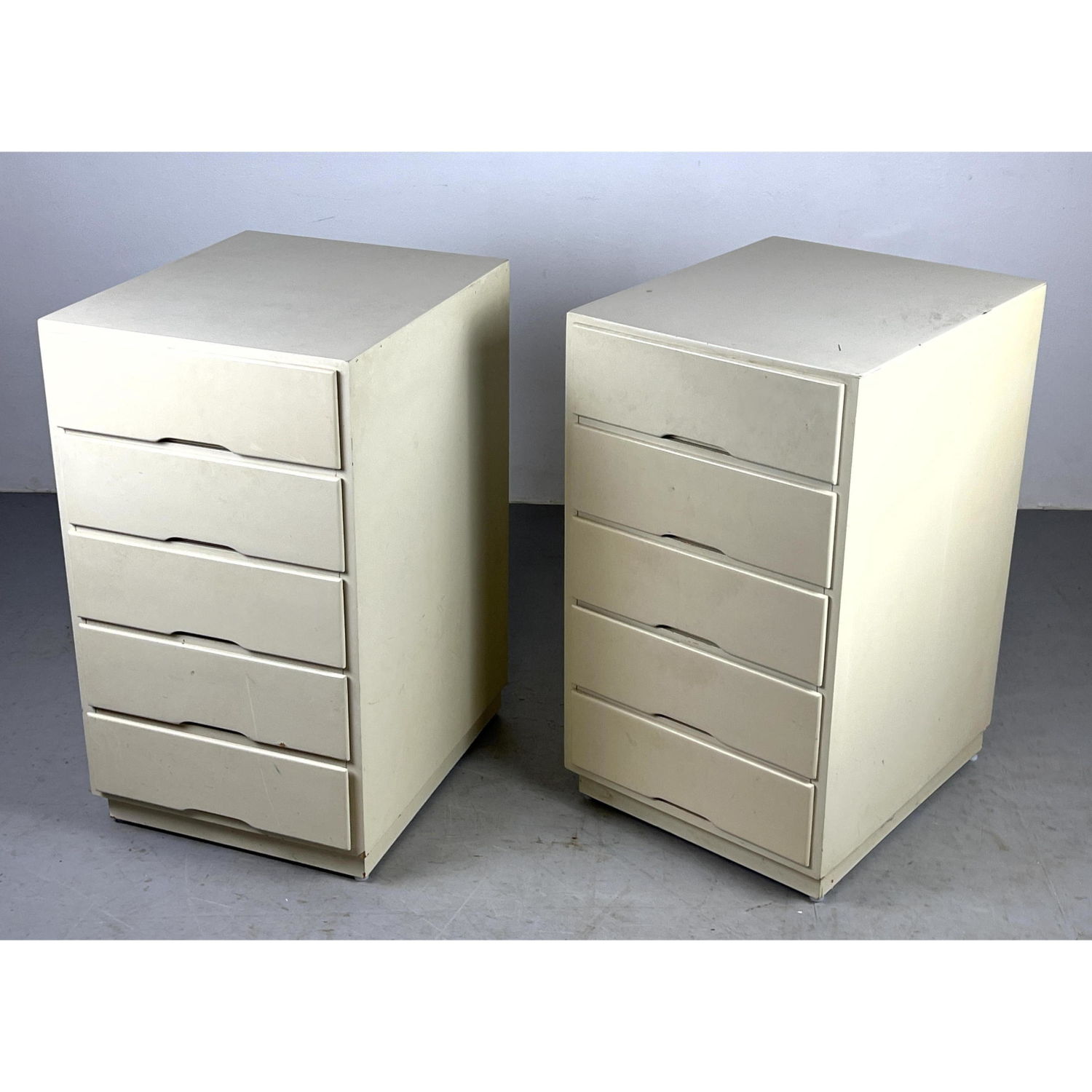 Alvar Aalto Style Pair of Five Drawer