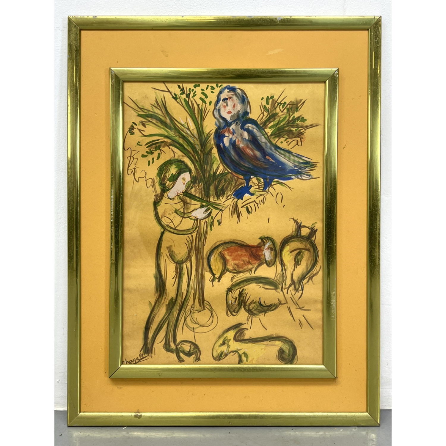 Marc Chagall Framed Print Tree  2ff403