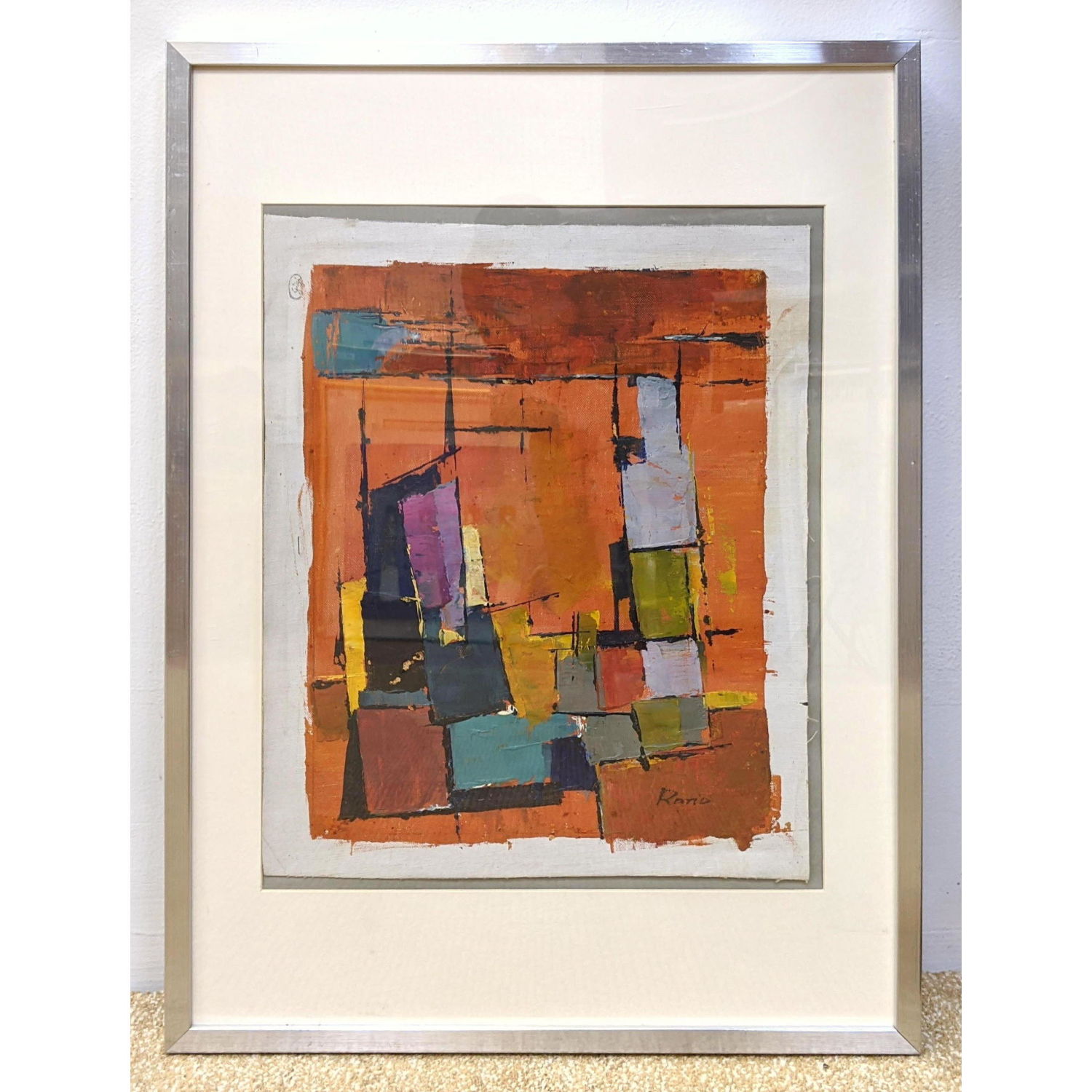 Signed RONO Abstract Painting on 2ff418