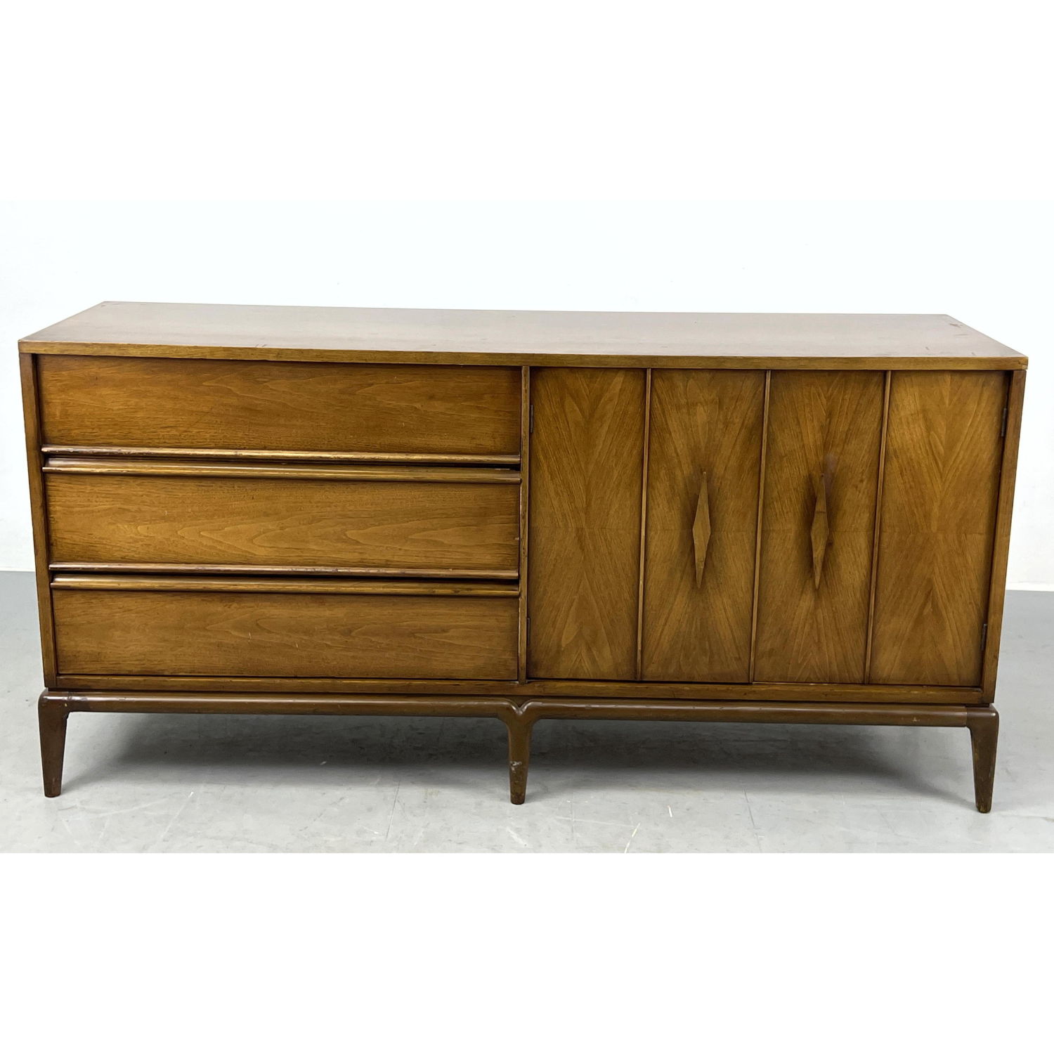 American Modern Walnut Credenza  2ff456