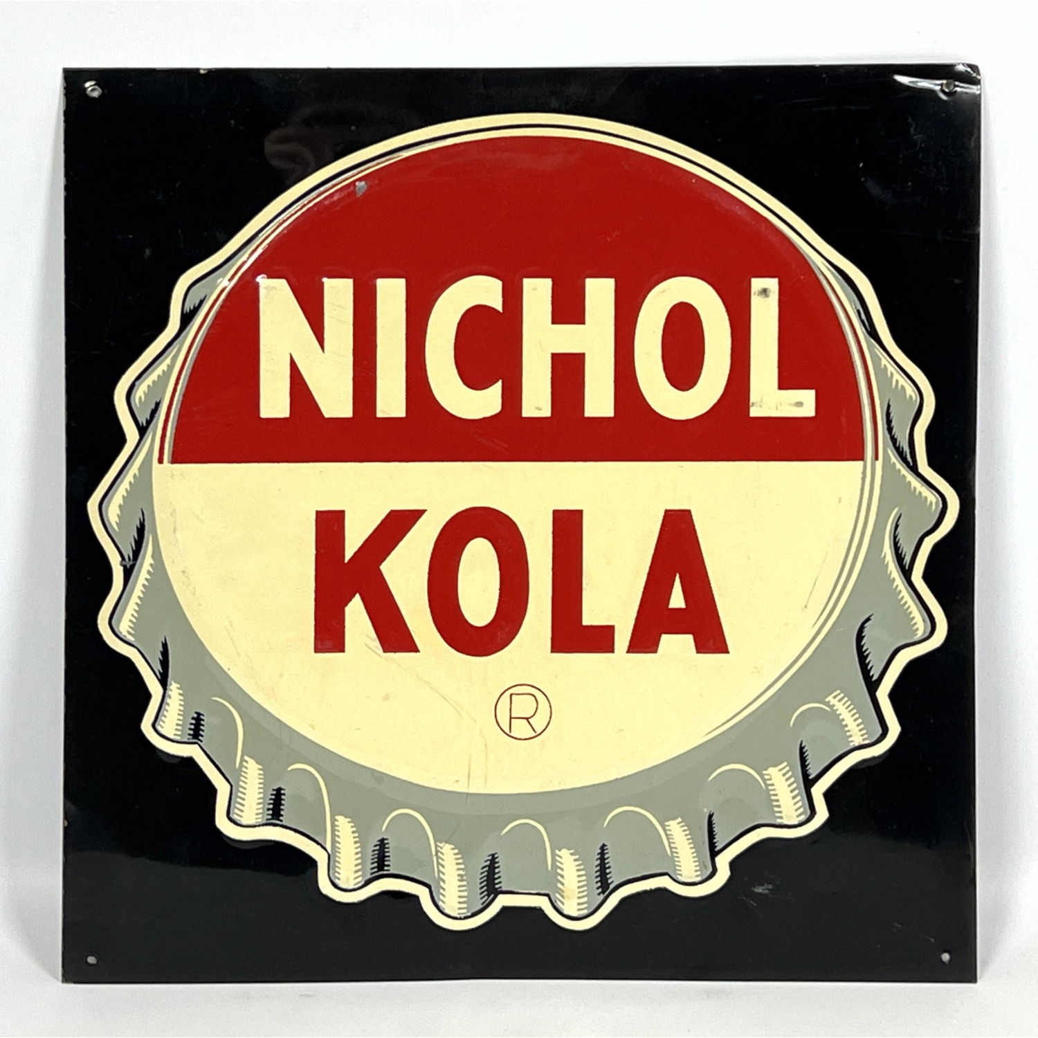 Nichol Kola enamel sign on tin 2ff4dc