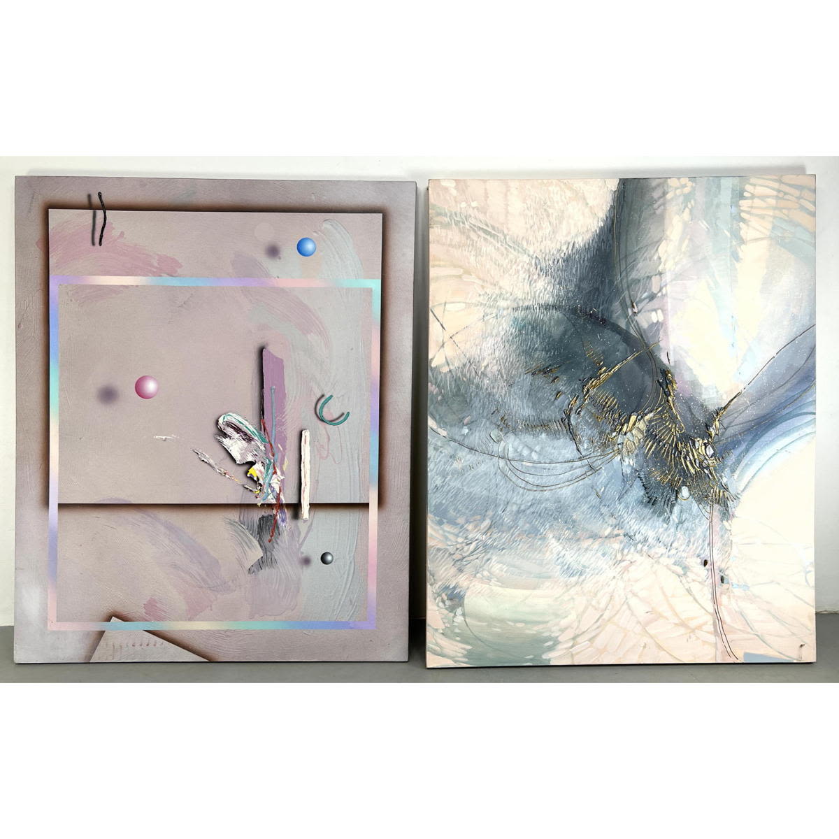 2pc Modern Abstract Art on Canvas  2ff4eb