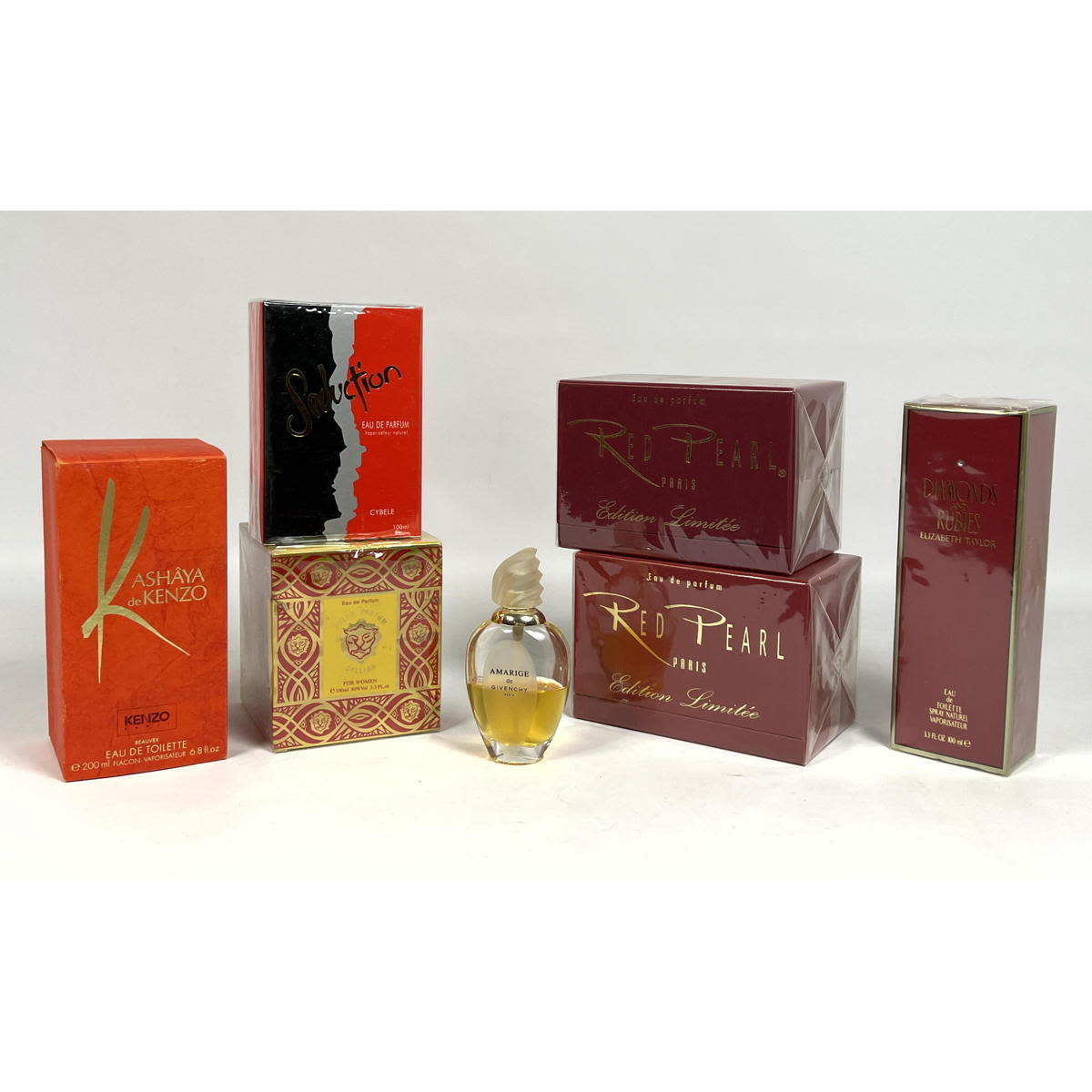 7pc Designer Perfume Bottles ELIZABETH 2ff50b