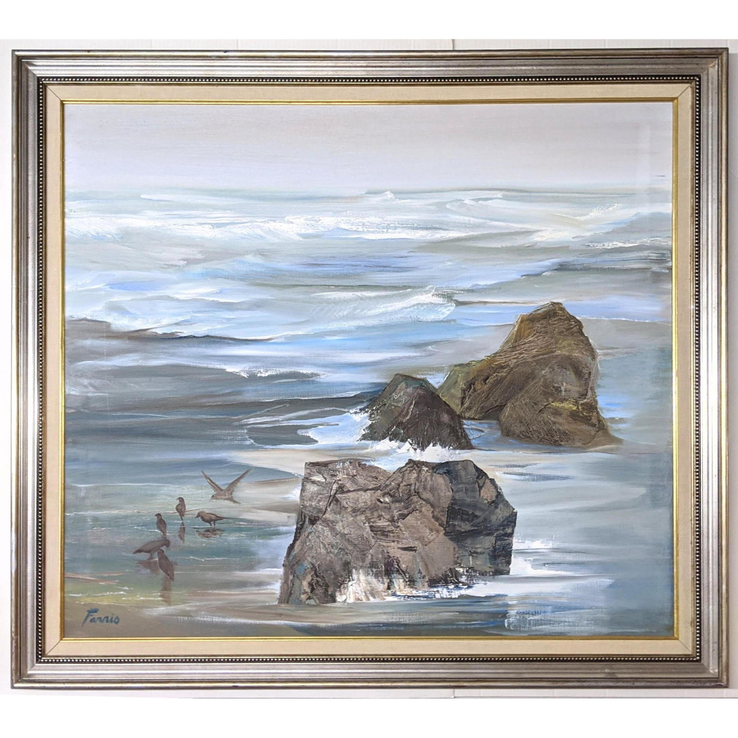 FARRIS Rocky Beach Painting on 2ff51b