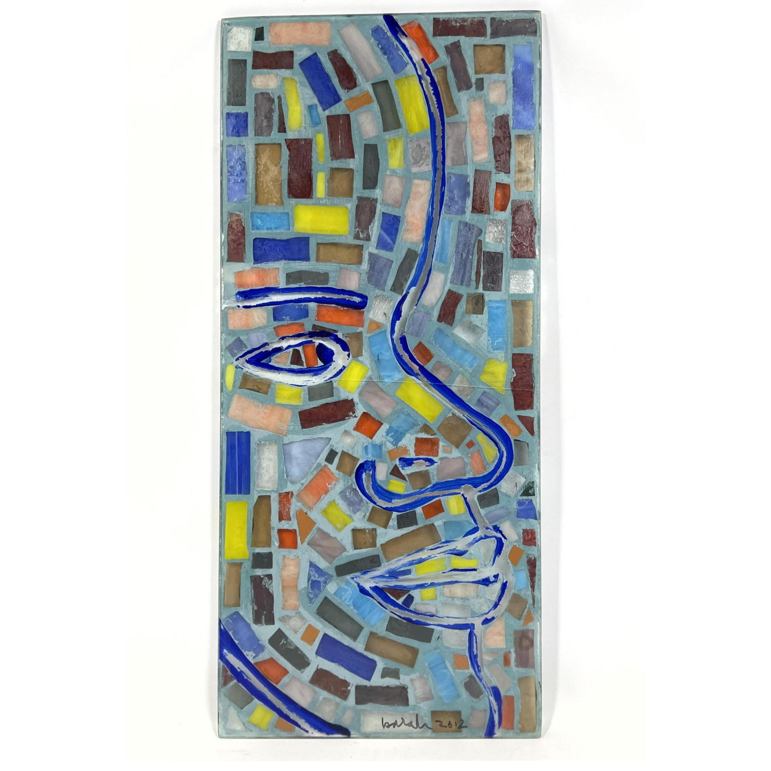 Artist Signed 2012 Art Glass Mosaic 2ff530