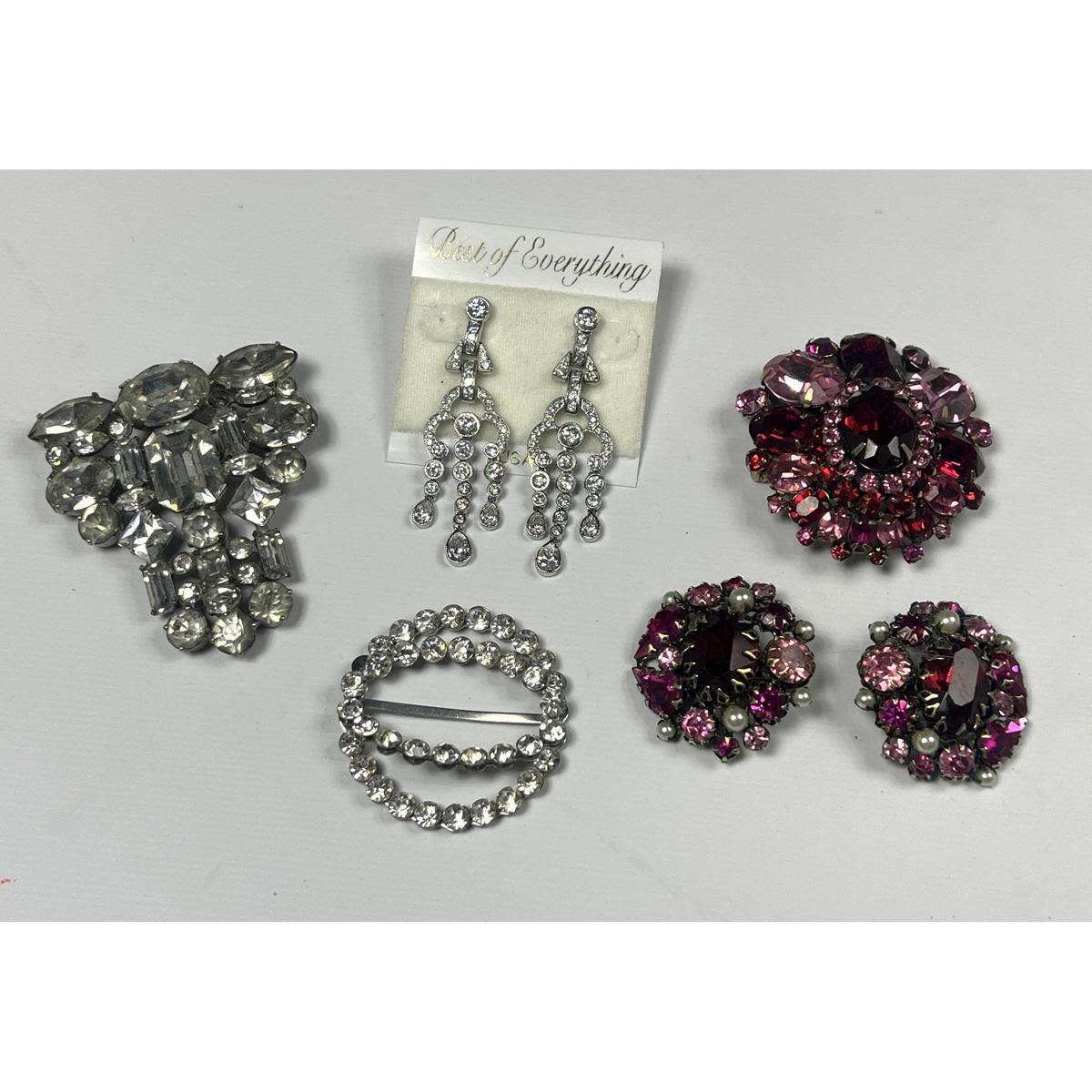 5pc Colored and Clear Rhinestone 2ff58b