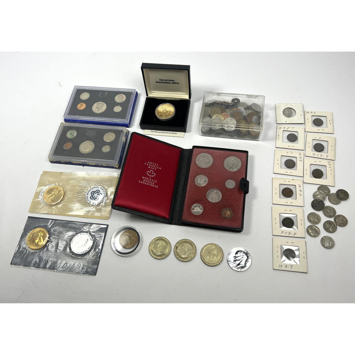 US Coin and Assorted Coin Medal