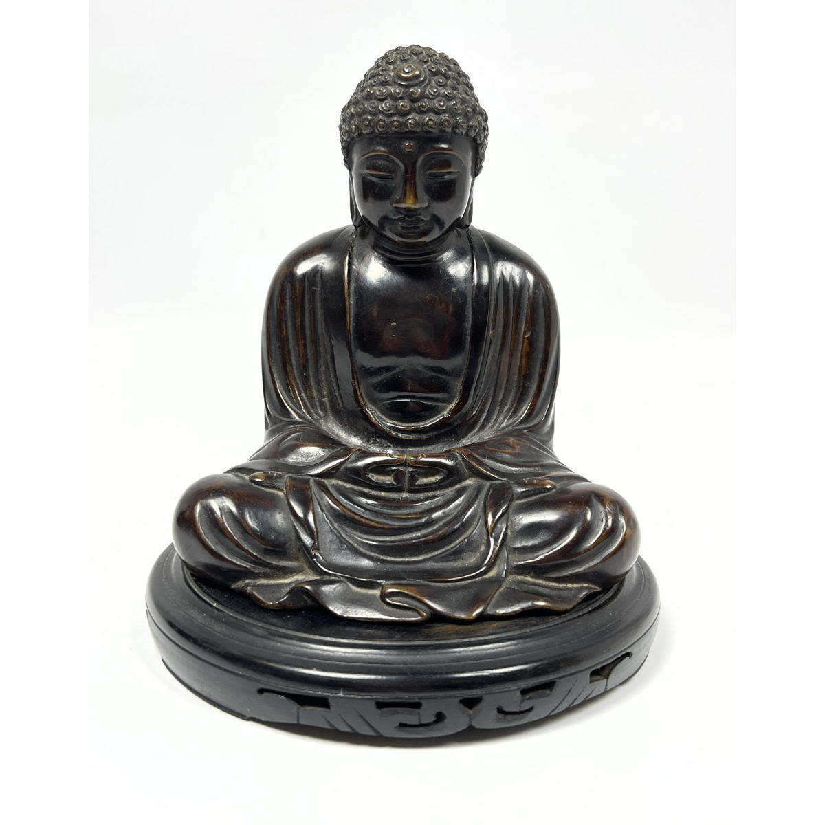 Japanese Bronze Buddha Seated Figure  2ff61f